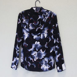 Костюм женский синий с цветами ТЕКС-С